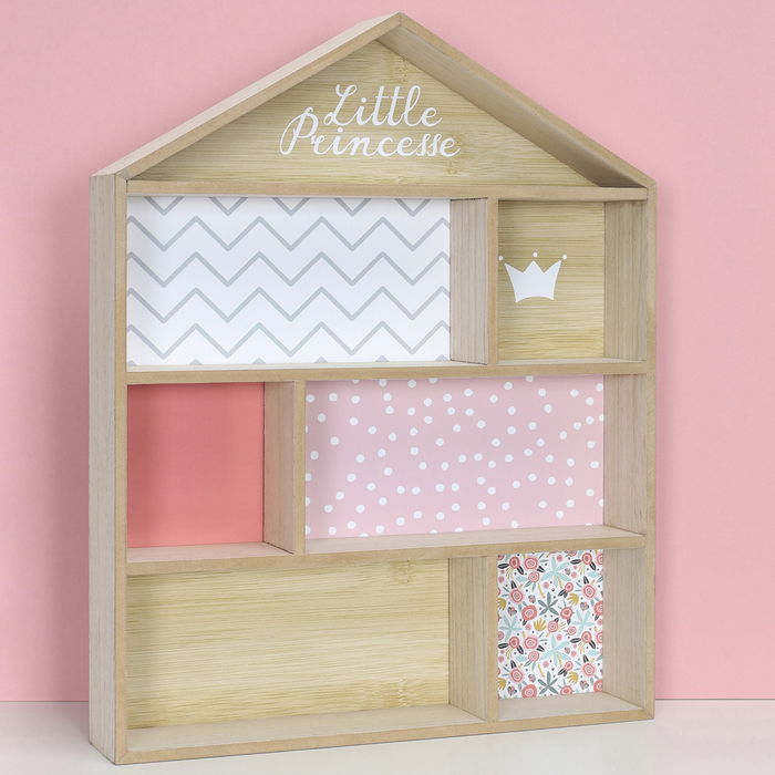 Home Deco Kids Estante para Habitación Infantil Niña con Medidas 40x7x50 cm