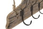 DKD Home Decor Perchero Paulownia y Metal Natural 91x23x12 cm