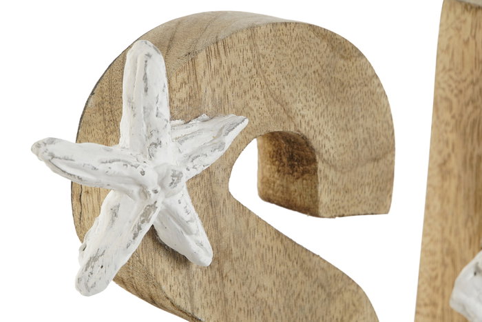 DKD Home Decor Decoración Mango Resina Sea Surtido de 2 Unidades