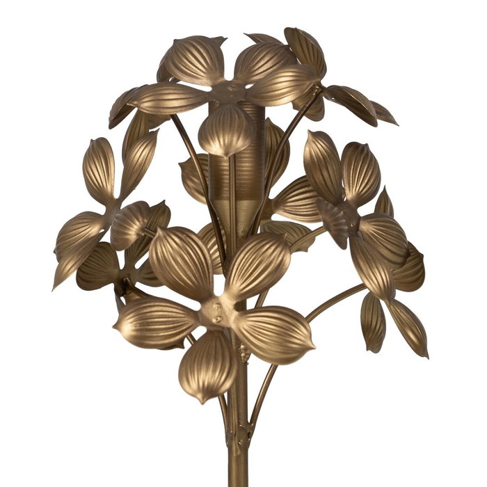 Ixia Portavelas Oro Metal de Decoración 15 x 15 x 40 cm