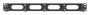 Lanberg AK-1205-B Organizador de cables 1U con 5 soportes plegables Negro