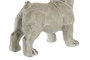 DKD Home Decor Figura de Perro en Resina Gris con Acabado Envejecido