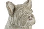 DKD Home Decor Figura de Perro en Resina Gris con Acabado Envejecido