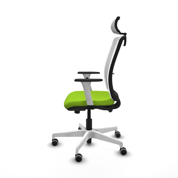 PIQUERAS Y CRESPO Silla de oficina Haches Pistacho y Blanco