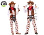 Disfraz Vaquero Sheriff Unisex Infantil 5-6 Años - Traje Carnaval Western 5 Piezas