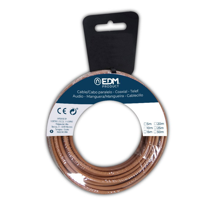 Edm Carrete de cablecillo H07z1-k 6,00 mm² marrón, 25 m Edm Carrete de cablecillo H07z1-k 6,00 mm² marrón, 25 m