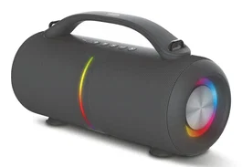 Haeger Super Boom Altavoz Portátil Estéreo Bluetooth 5.3, 40 W, IPX5 Resistente al Agua, Batería 4000 mAh 24h, Negro, Con Luz LED, USB-C, Auxiliar, Lector MicroSD