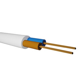 RCT Rollo de Manguera VV-F 2x1.0mm Blanco 50m