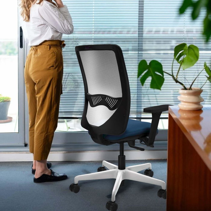 PIQUERAS Y CRESPO Silla de oficina Zulema Naranja y Blanco PIQUERAS Y CRESPO Silla de oficina Zulema Naranja y Blanco