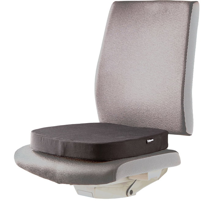 Fellowes Breyta Cojín de Asiento Acolchado Negro