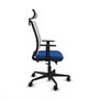 PIQUERAS Y CRESPO Silla de oficina Haches con mecanismo Sincro/Traslack Azul y Blanco