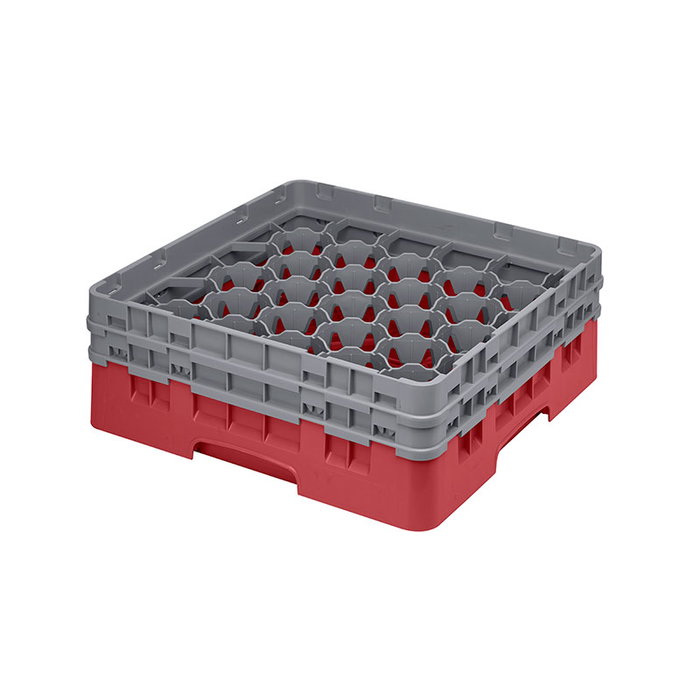 CAMBRO Cesta de lavado 30 comp. 2 alturas Rojo CAMBRO Cesta de lavado 30 comp. 2 alturas Rojo