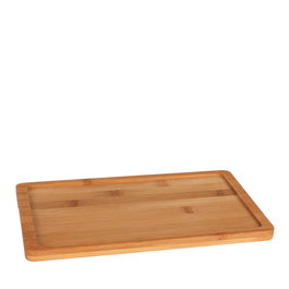 Soler Hispania Bandeja de bambú GN 1/4 para gastronomía, 26.5x16.2 cm - Bandeja Bambu Gn 1/4