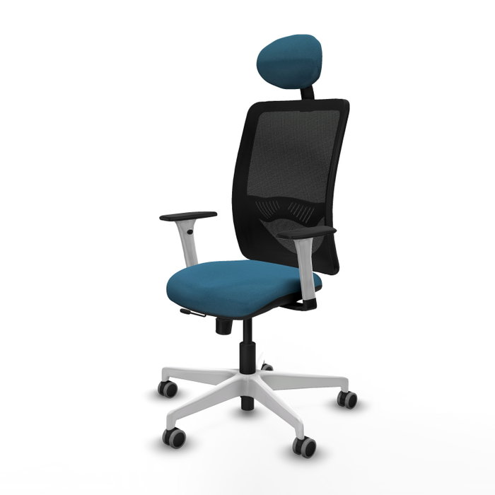 PIQUERAS Y CRESPO Silla de oficina Zulema con mecanismo Sincro/Traslack Verde petróleo PIQUERAS Y CRESPO Silla de oficina Zulema con mecanismo Sincro/Traslack Verde petróleo