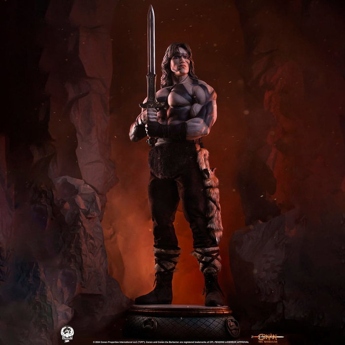 Conan el Bárbaro Estatua Elite Series 1/2 Conan Warpaint Edition 116 cm
