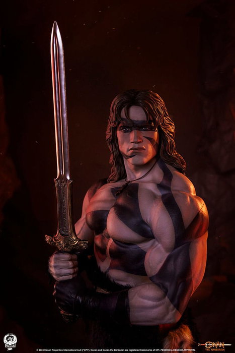 Conan el Bárbaro Estatua Elite Series 1/2 Conan Warpaint Edition 116 cm