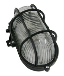 Aplique Oval 60W E-27 Negro CAJA 14025