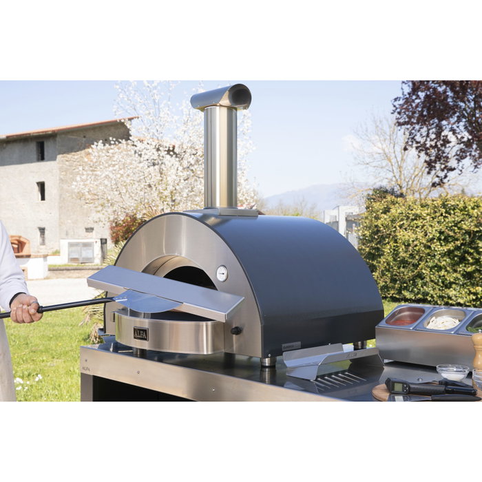 Alfa Kit Hybrid 4 Pizze (Futuro) Steel en acero inoxidable