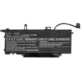 CoreParts Batería Portátil Li-Po 51.30Wh 7.6V 6750mAh para Dell Latitude 7310 2-in-1, 7400, 7410, 9410, 9510 2-in-1