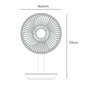 Edm Ventilador de sobremesa recargable blanco 5w
