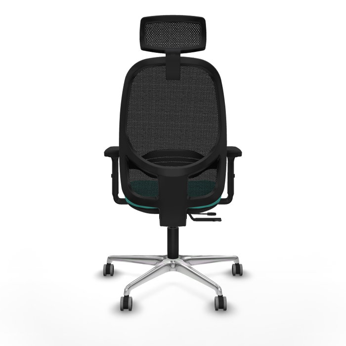 PIQUERAS Y CRESPO Silla de oficina Cilanco Turquesa y Negro