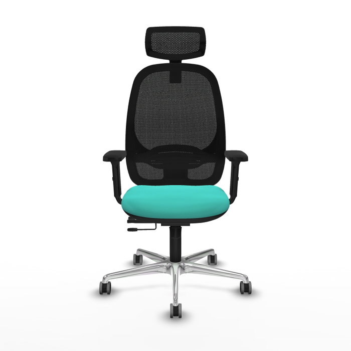 PIQUERAS Y CRESPO Silla de oficina Cilanco Turquesa y Negro