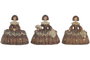 DKD Home Decor Figura de Resina Damas Surtido de 3 Unidades