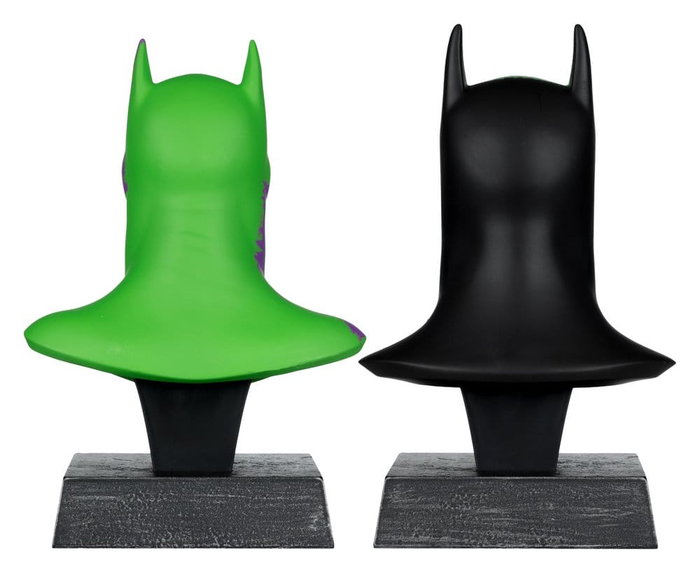 Batman DC Direct Mini Réplica 1/3 Pack de 2 Máscaras de Batman Hush & Knightfall (Jokerized) (Gold Label) 18 cm
