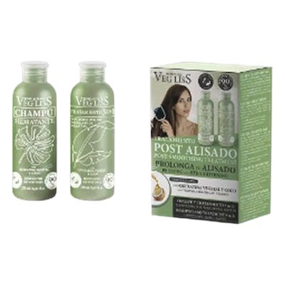Veg Liss VEG LISS post alisado vegano champú y tratamiento 3 en 1 (2 unidades)