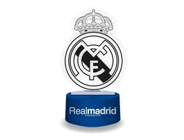 Wondee Lámpara 3D LED RGB Real Madrid CF con Control Remoto USB, 16 Colores, Efectos de Transición, para Escritorio y Decoración del Hogar