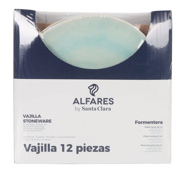 Alfares Vajilla Formentera de 12 piezas