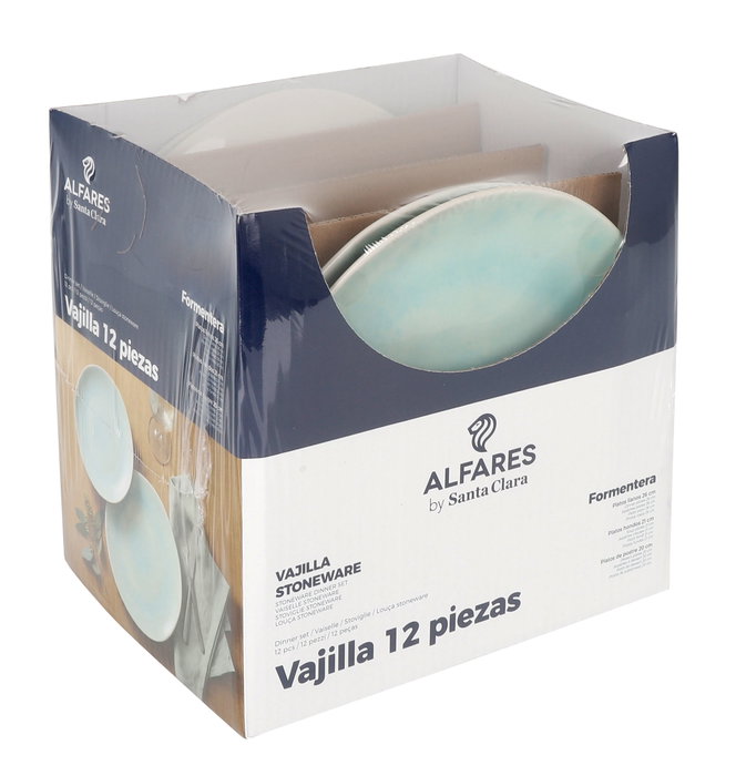 Alfares Vajilla Formentera de 12 piezas