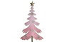 DKD Home Decor Árbol Navidad Fantasia 40 x 14 cm Rosa Palo Dorado Metal Madera (4 Unidades)