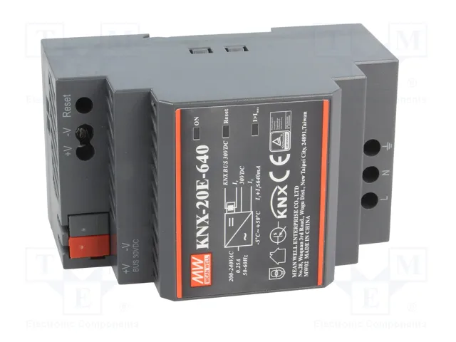 MEAN WELL KNX-20E Alimentador KNX / EIB para raíl DIN