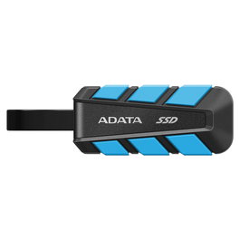 ADATA SC740 500GB SSD Externo Negro Azul, USB-C 3.2 Gen 2 (10 Gbit/s), 1050 MB/s Lectura, 1000 MB/s Escritura, Resistente a Golpes