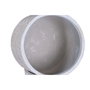 DKD Home Decor Set de 3 Maceteros de Magnesio y Fibra de Vidrio Gris y Marrón 51x51x51 cm