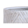 DKD Home Decor Set de 3 Maceteros de Magnesio y Fibra de Vidrio Gris y Marrón 51x51x51 cm