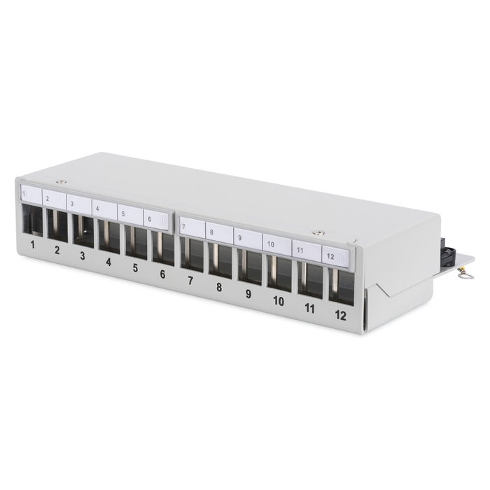 Digitus Patchpanel 1HE 12-Port Modular Desktop SOHO RJ-45 Gris 1U
