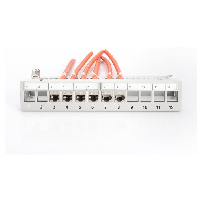 Digitus Patchpanel 1HE 12-Port Modular Desktop SOHO RJ-45 Gris 1U