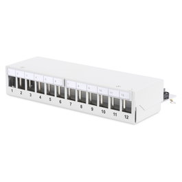 Digitus Patchpanel 1HE 12-Port Modular Desktop SOHO RJ-45 Gris 1U
