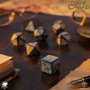 Q Workshop Call of Cthulhu 7th Edition Set de 7 Dados Blue-green & Gold