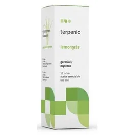TERPENIC Aceite Esencial Lemongrass 10ml - Aceite Esencial 100% Puro de Cymbopogon Flexuosus - Fragancia Cítrica