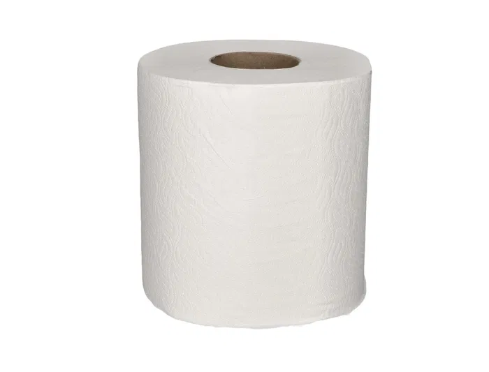 Bunzl Papel Secamanos Greensource 2 Capas, Celulosa Blanca 200 mm x 150 m, Paquete de 6 Rollos - Para Oficinas y Baños Públicos