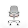 PIQUERAS Y CRESPO Silla de oficina Cilanco con mecanismo Sincro, Naranja y Blanco