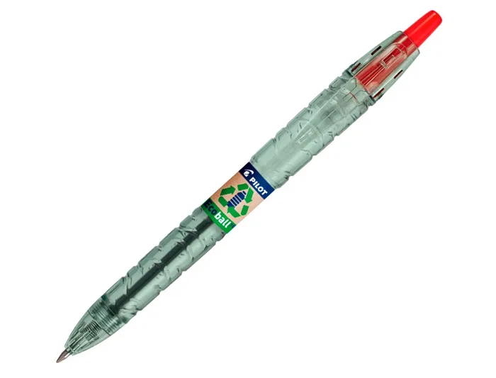 Pilot Bolígrafo Ecoball Plástico Reciclado Expositor 60+10 Unidades Colores Surtidos Tinta Gel 1mm Retráctil Recargable