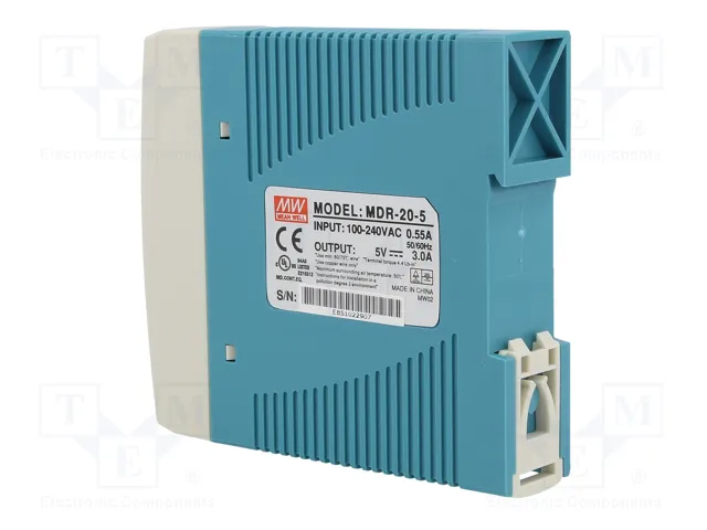 MEAN WELL MDR-20-5 15W 5VDC 3A