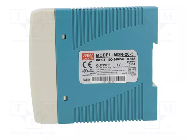 MEAN WELL MDR-20-5 15W 5VDC 3A