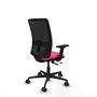 PIQUERAS Y CRESPO Silla de oficina Zulema con mecanismo Sincro/Traslack Rosa y Negro