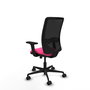 PIQUERAS Y CRESPO Silla de oficina Zulema con mecanismo Sincro/Traslack Rosa y Negro