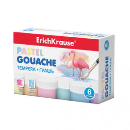 Erich Krause Gouache Pastel 6 Colores x 20ml Caja 50540